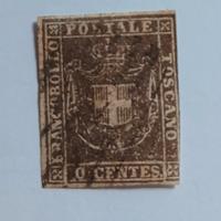 1860- Granducato Toscana.- 10 ct- francobollo 