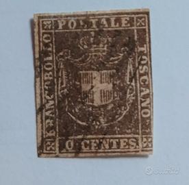 1860- Granducato Toscana.- 10 ct- francobollo 