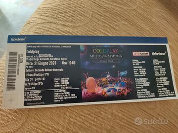 Coldplay Napoli 21 Giugno 2023