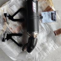 Terminale omologato Sc Project BMW S1000xr + peda