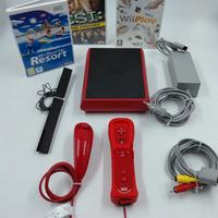 Nintendo WII rossa con giochi