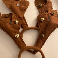 Set 2 cerchietti renna natale