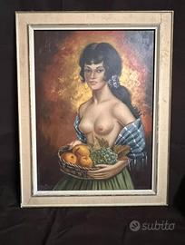 Dipinto di nudo artistico – olio su tela 73x54