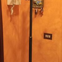 Attaccapanni a stelo in metallo