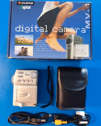 Fujifilm MV-1 fotocamera vintage completa box