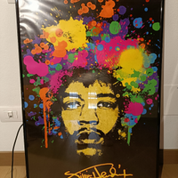 Poster cornice Jimi Hendrix rock music pop art big