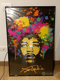 Poster cornice Jimi Hendrix rock music pop art big