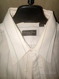 camicia Cristian Dior bianca a righe 