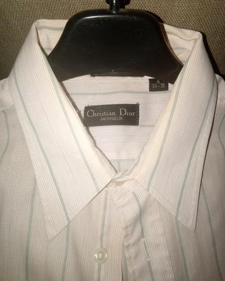 camicia Cristian Dior bianca a righe 