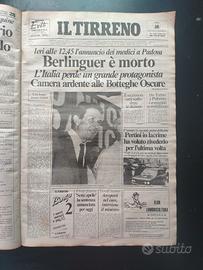 29 Quotidiani il Tirreno mese di giugno anno 1984 