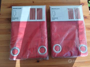 Set tende IKEA merete rosse 145x250 4 teli nuove