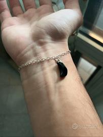 Bracciale con luna e argento