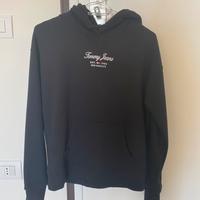 Felpa nera con cappuccio Tommy Jeans
