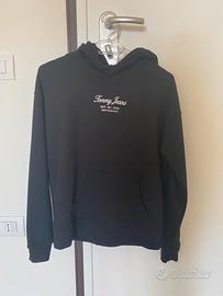 Felpa nera con cappuccio Tommy Jeans