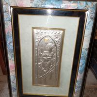quadro su lamina d'argento 