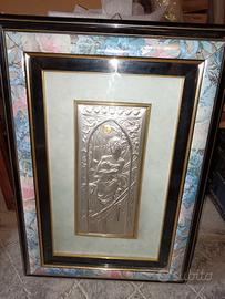 quadro su lamina d'argento 