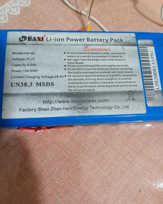 Batteria per bici elettrica o altro.