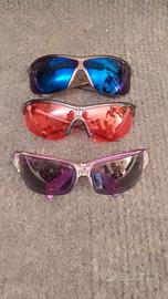 set 3 occhiali sportivi unisex 