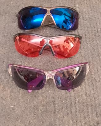 set 3 occhiali sportivi unisex 