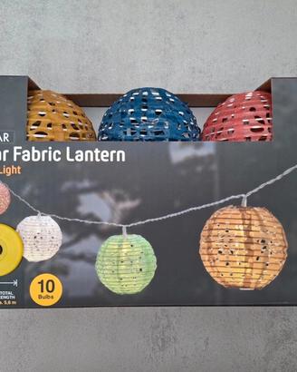 Catena Luminosa Solare LED con 10 Lanterne – 5,6 m
