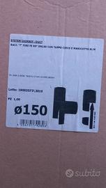 Tubo canna fumaria raccordo a T diam. 15 in ferro