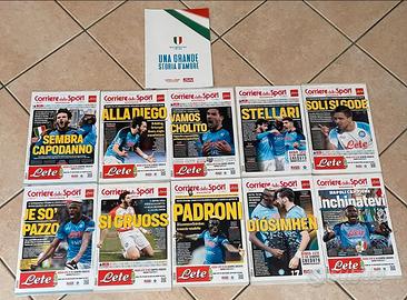 3 scudetto Napoli giornali e poster