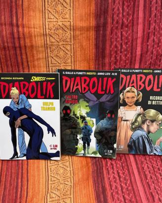 Set 3 fumetti Diabolik