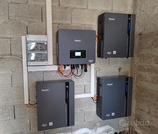 Fotovoltaico 10kw kit batteria Litio 6kw ad isola