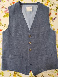 Gilet panciotto Camicissima grigio taglia 50 L