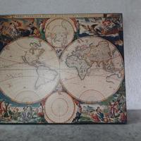 Quadro carta geografica