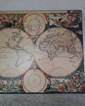 Quadro carta geografica
