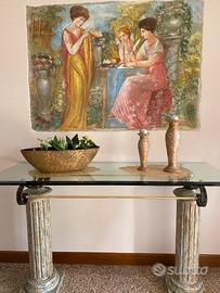 Consolle in legno stile liberty