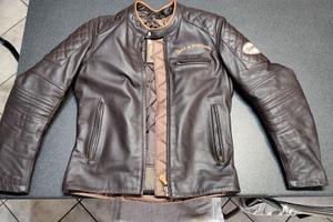 Giacca IXS Eliott pelle marrone uomo 50