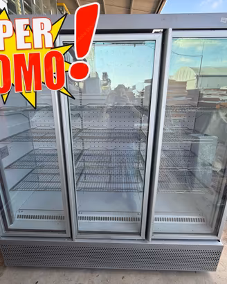 ❄️FRIGO VETRINA CONGELATORE ISA 3 ANTE NEGATIVO
