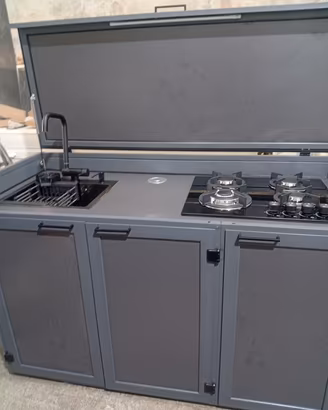 cucina per esterno in alluminio 