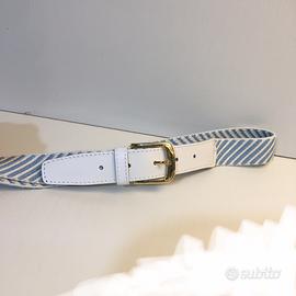 Cintura elastica in vera pelle lunga 100 larg 3 cm