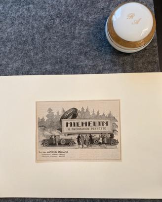 1932 pubblicità originale Michelin autentica Art