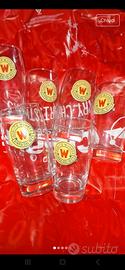 lotto 6 bicchieri birra da collezione 
