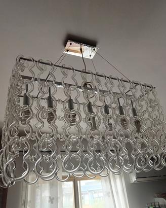 Lampadario con sconce di Murano 