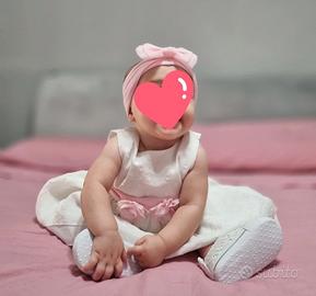 vestito elegante neonata 6 mesi