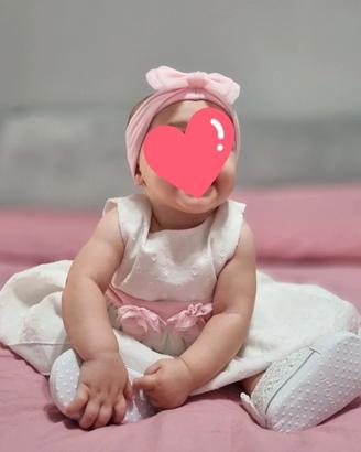 vestito elegante neonata 6 mesi