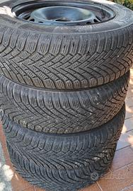 4 pneumatici invernali 195/65 R15 continental