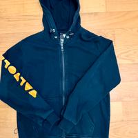 Felpa con zip e stampa