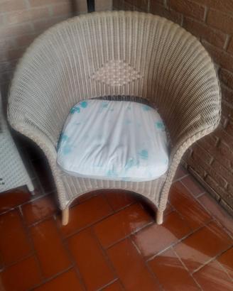 poltrona in vimini