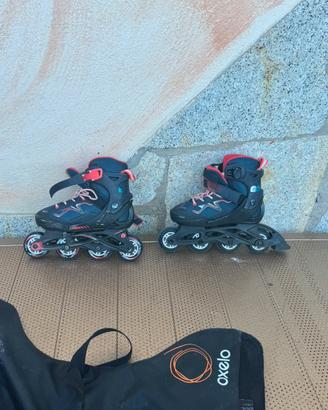 Roller Oxelo Junior Regolabili 32-35 + Borsa