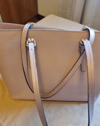 Borsa in pelle colore cipria