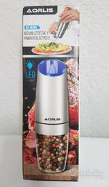 macina pepe e sale ecc. regolabile con luce led 