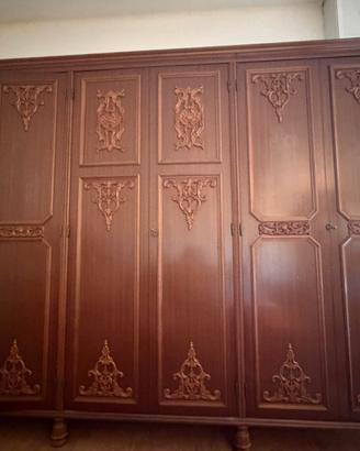 armadio 6 ante specchio interno