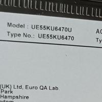 TV Samsung mod. UE55KU6470U