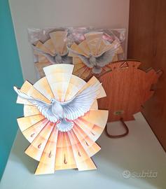 Bomboniera cresima Colomba quadro colomba